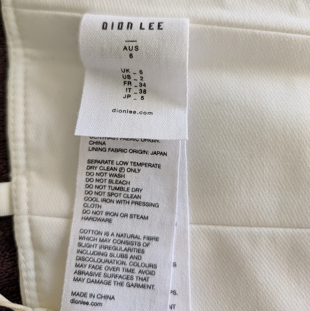 [NWT] Dion Lee White Gold Hardware Corset Strappy Laced Slider Bustier Top Sz 2 - Picture 10 of 12